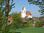 Blick zur Kirche von Dornach